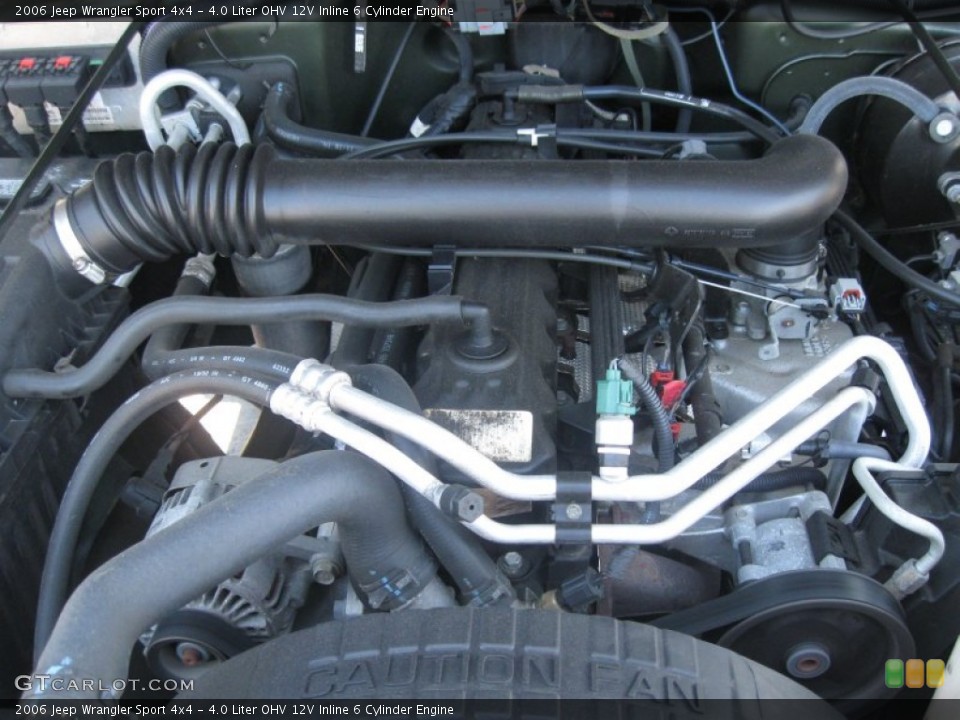 4.0 Liter OHV 12V Inline 6 Cylinder Engine for the 2006 Jeep Wrangler #72708896