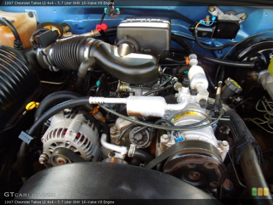 5.7 Liter OHV 16-Valve V8 Engine for the 1997 Chevrolet Tahoe #72715190