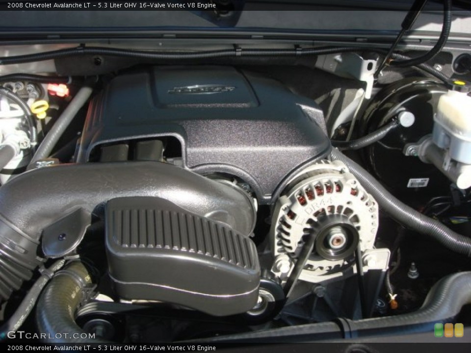 5.3 Liter OHV 16-Valve Vortec V8 2008 Chevrolet Avalanche Engine