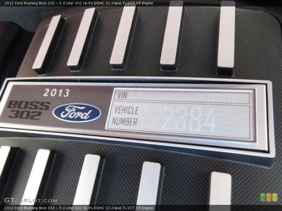 5.0 Liter 302 Hi-Po DOHC 32-Valve Ti-VCT V8 Engine for the 2013 Ford Mustang #72750809