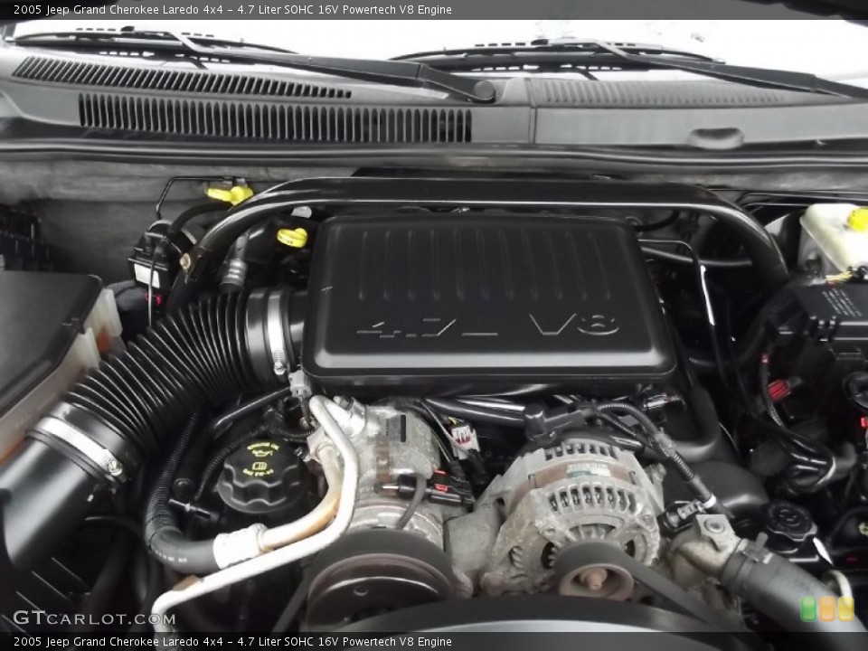 4.7 Liter SOHC 16V Powertech V8 Engine for the 2005 Jeep Grand Cherokee #72752610