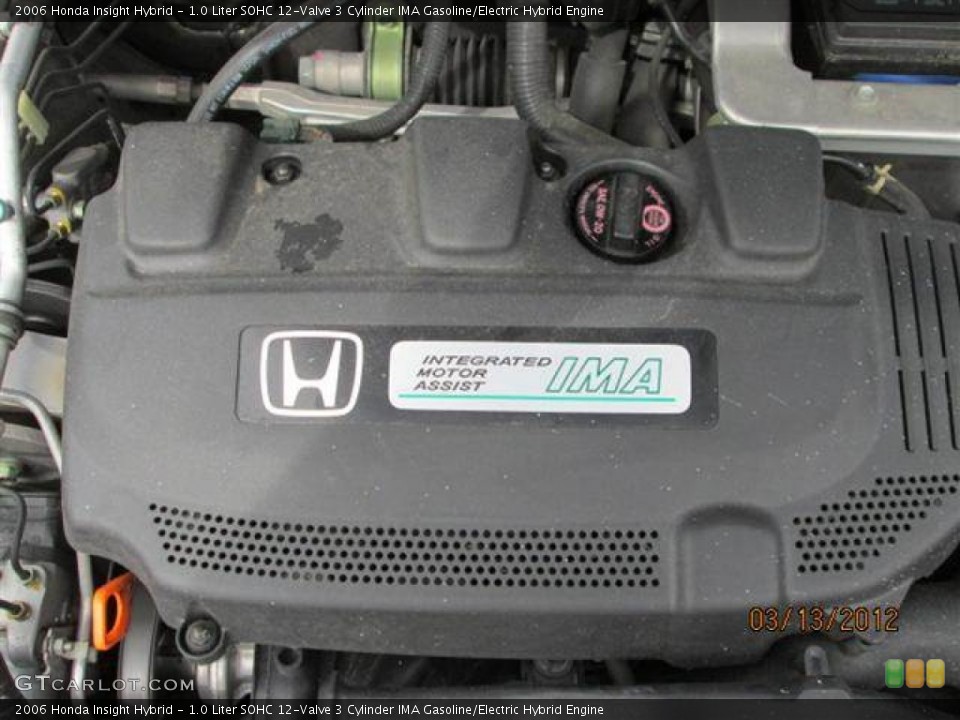 1.0 Liter SOHC 12-Valve 3 Cylinder IMA Gasoline/Electric Hybrid Engine for the 2006 Honda Insight #72755420