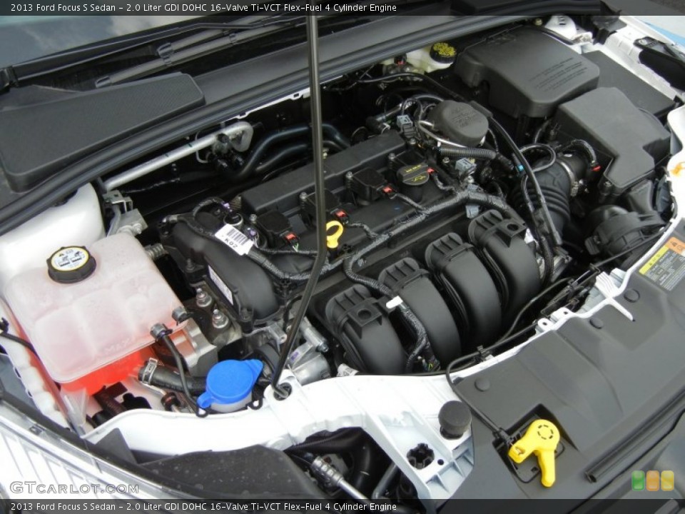 2.0 Liter GDI DOHC 16-Valve Ti-VCT Flex-Fuel 4 Cylinder 2013 Ford Focus Engine