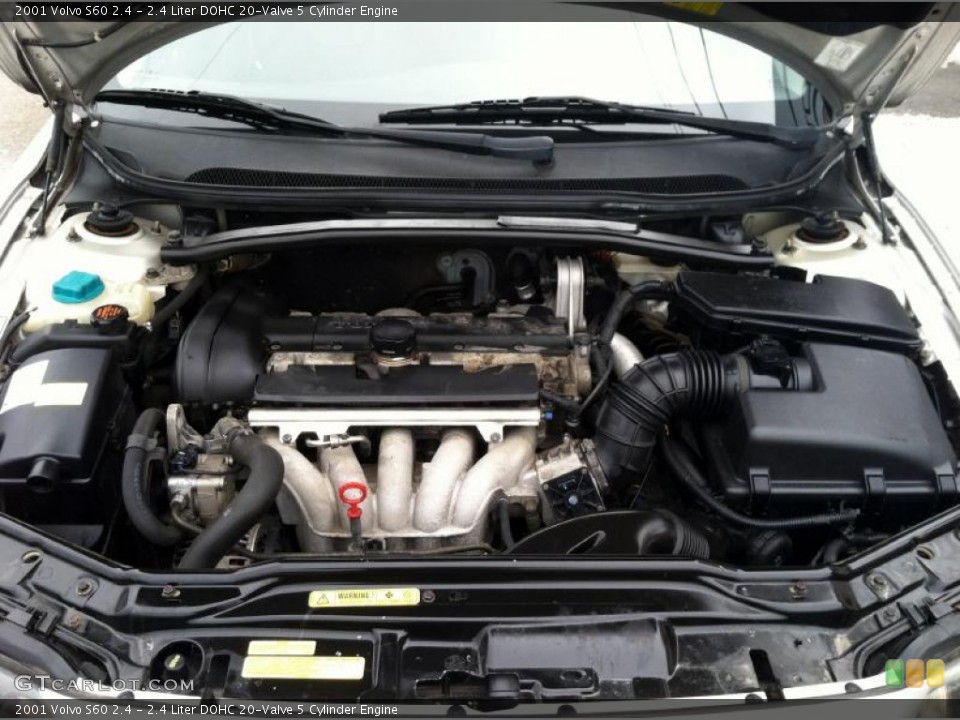 2.4 Liter DOHC 20-Valve 5 Cylinder 2001 Volvo S60 Engine