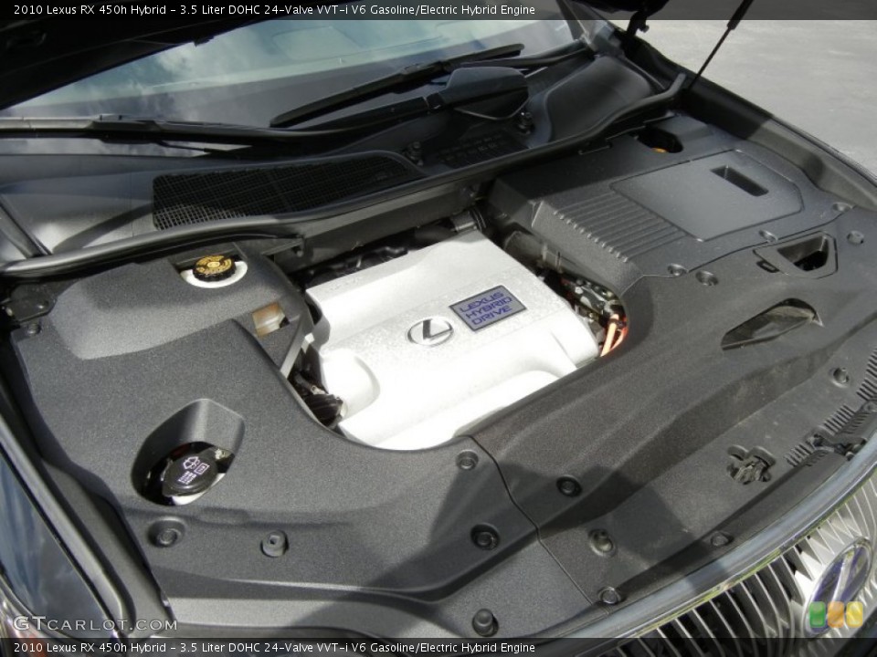 3.5 Liter DOHC 24-Valve VVT-i V6 Gasoline/Electric Hybrid Engine for the 2010 Lexus RX #72781378