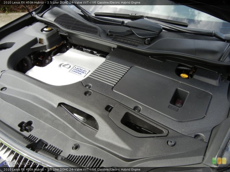 3.5 Liter DOHC 24-Valve VVT-i V6 Gasoline/Electric Hybrid Engine for the 2010 Lexus RX #72781405