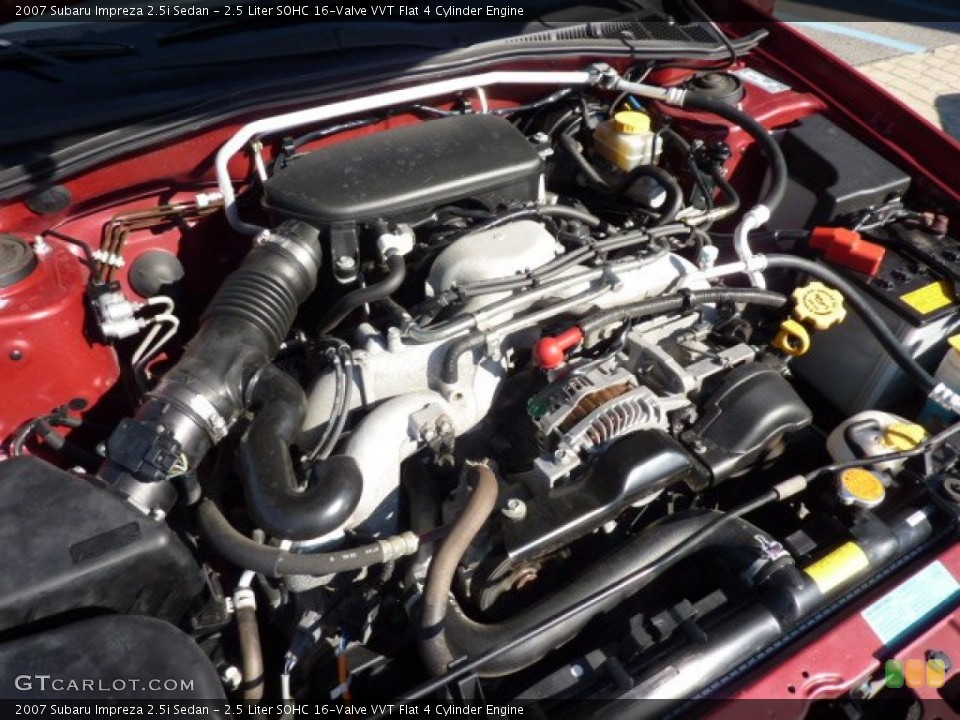 2.5 Liter SOHC 16-Valve VVT Flat 4 Cylinder Engine for the 2007 Subaru Impreza #72793127