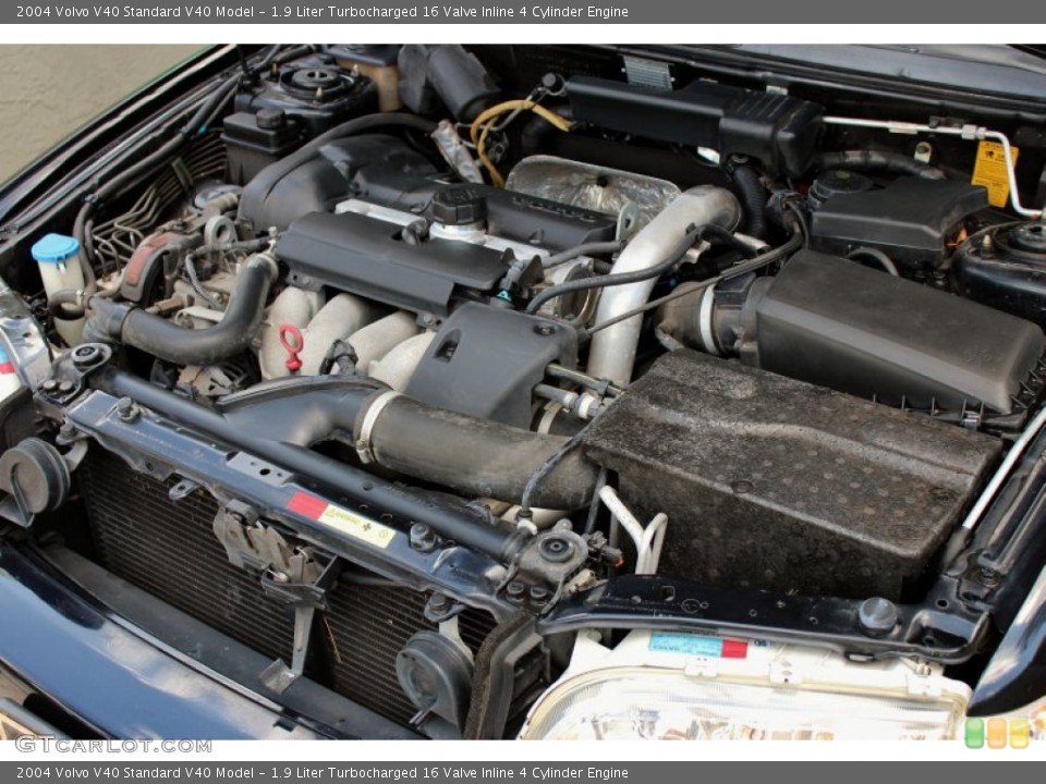 1.9 Liter Turbocharged 16 Valve Inline 4 Cylinder Engine for the 2004 Volvo V40 #72846454