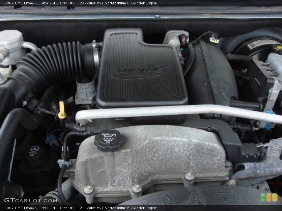4.2 Liter DOHC 24-Valve VVT Vortec Inline 6 Cylinder 2007 GMC Envoy Engine