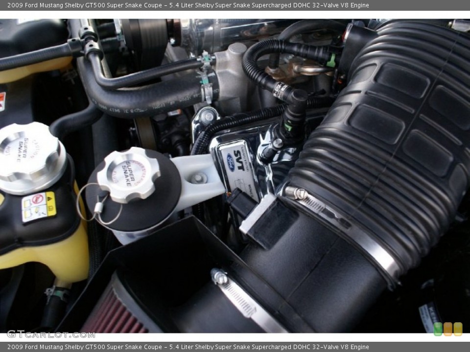 5.4 Liter Shelby Super Snake Supercharged DOHC 32-Valve V8 Engine for the 2009 Ford Mustang #72908476