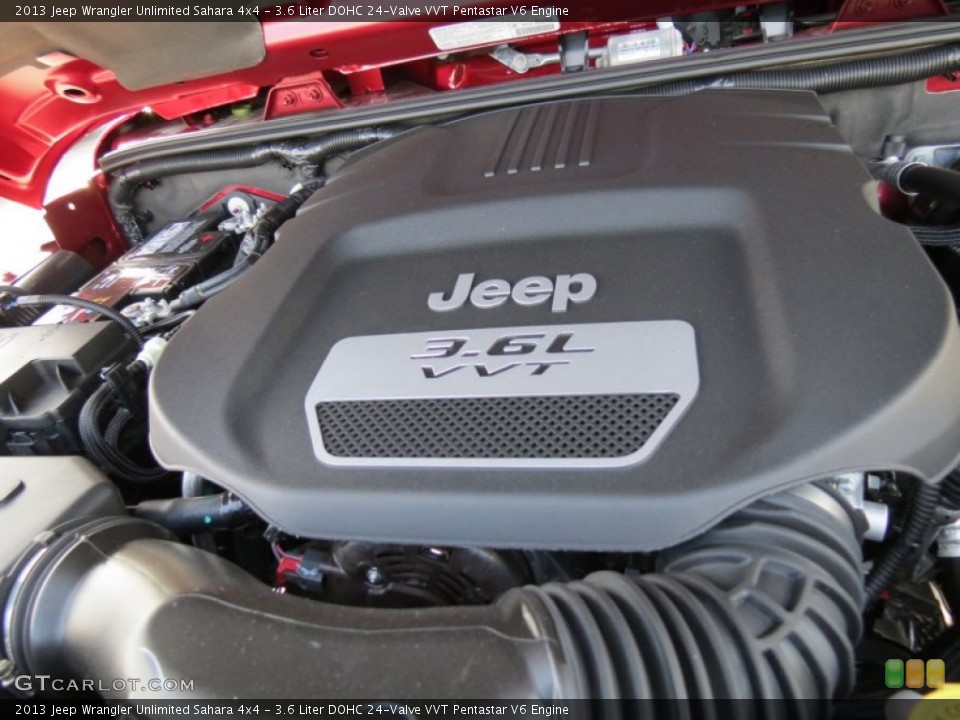 3.6 Liter DOHC 24-Valve VVT Pentastar V6 Engine for the 2013 Jeep Wrangler Unlimited #72933844