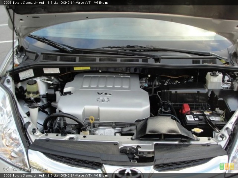 3.5 Liter DOHC 24-Valve VVT-i V6 Engine for the 2008 Toyota Sienna #72966589