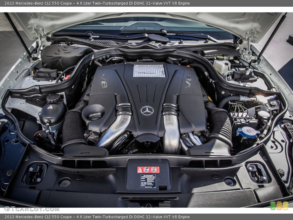 4.6 Liter Twin-Turbocharged DI DOHC 32-Valve VVT V8 Engine for the 2013 Mercedes-Benz CLS #72973299