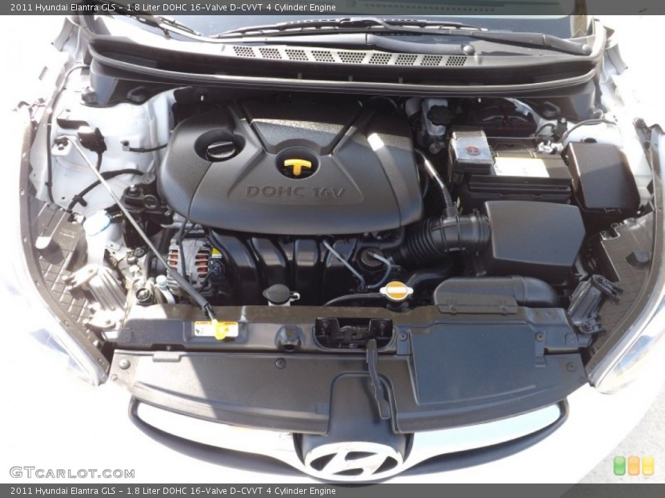 1.8 Liter DOHC 16-Valve D-CVVT 4 Cylinder Engine for the 2011 Hyundai Elantra #72979125