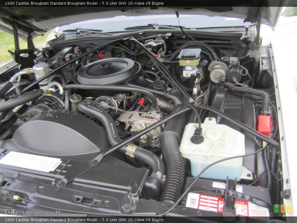 5.0 Liter OHV 16-Valve V8 Engine for the 1990 Cadillac Brougham #73004269