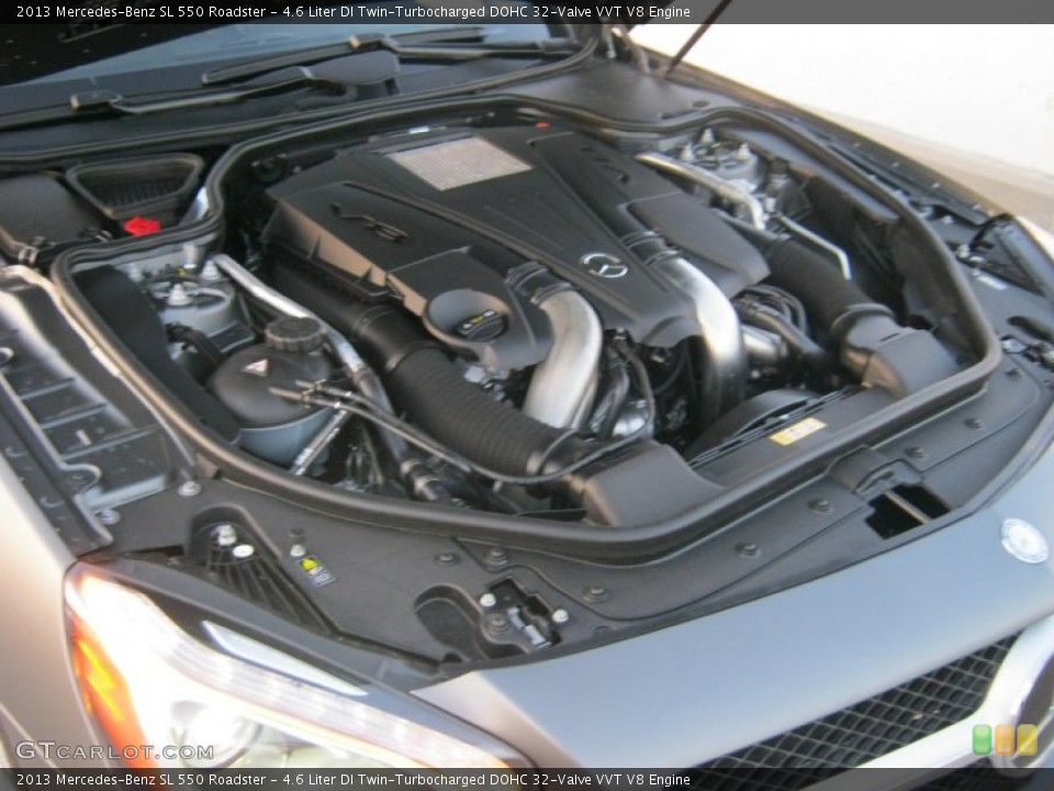 4.6 Liter DI Twin-Turbocharged DOHC 32-Valve VVT V8 Engine for the 2013 Mercedes-Benz SL #73016518