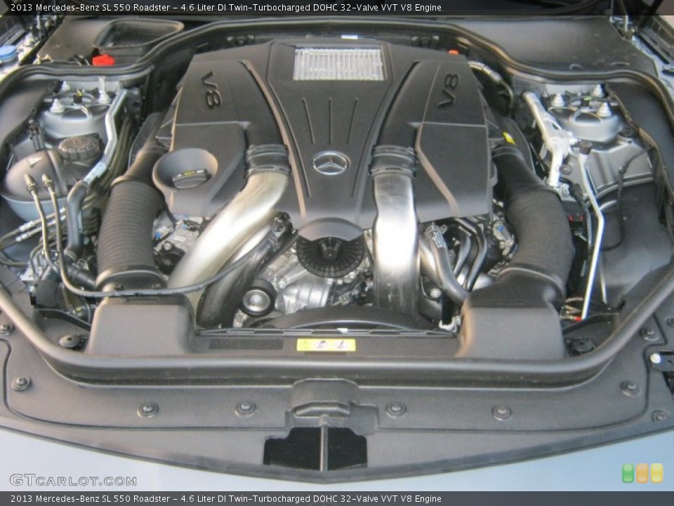 4.6 Liter DI Twin-Turbocharged DOHC 32-Valve VVT V8 Engine for the 2013 Mercedes-Benz SL #73016542