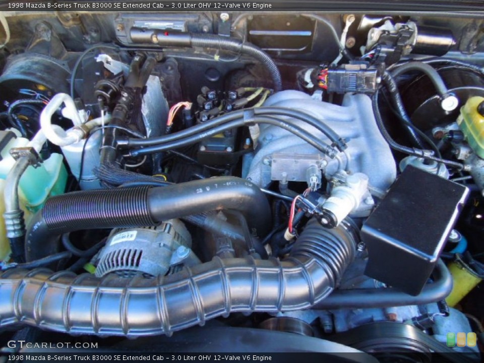 3.0 Liter OHV 12-Valve V6 1998 Mazda B-Series Truck Engine