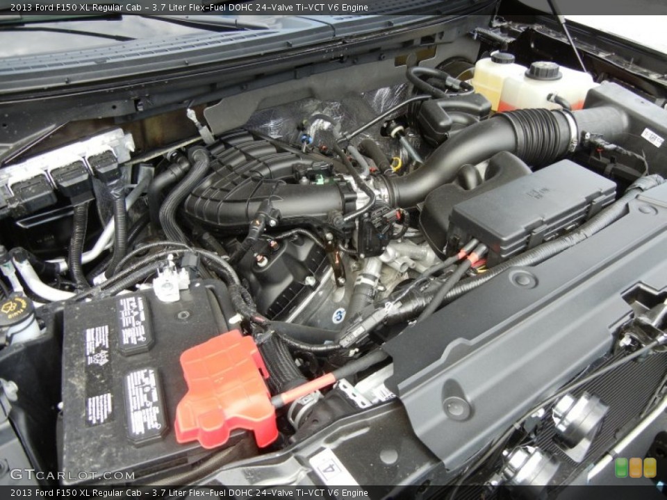 3.7 Liter Flex-Fuel DOHC 24-Valve Ti-VCT V6 Engine for the 2013 Ford F150 #73057290