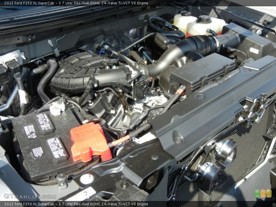 3.7 Liter Flex-Fuel DOHC 24-Valve Ti-VCT V6 Engine for the 2013 Ford F150 #73058144