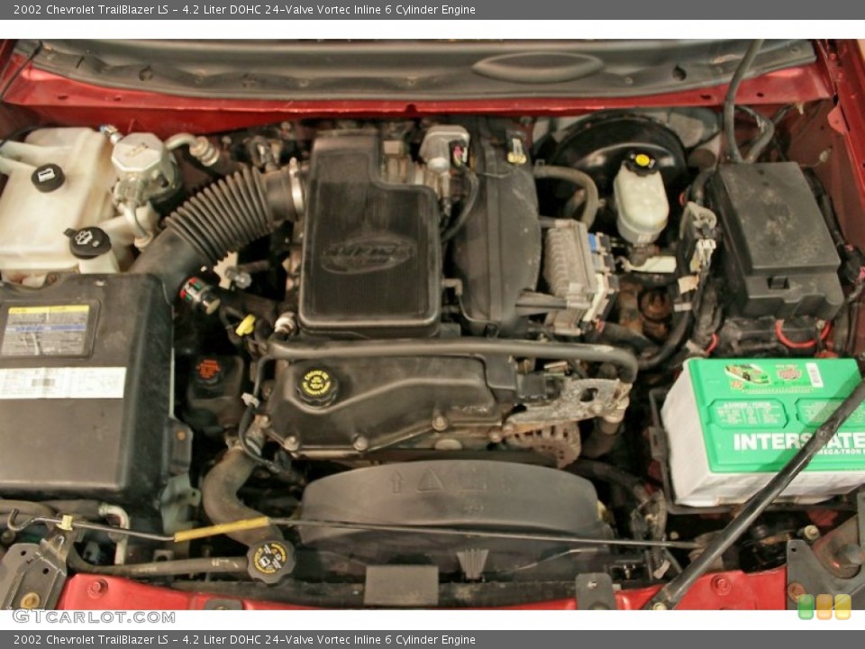 4.2 Liter DOHC 24-Valve Vortec Inline 6 Cylinder Engine for the 2002 Chevrolet TrailBlazer #73059537