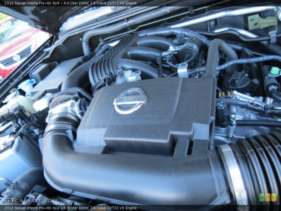 4.0 Liter DOHC 24-Valve CVTCS V6 2012 Nissan Xterra Engine