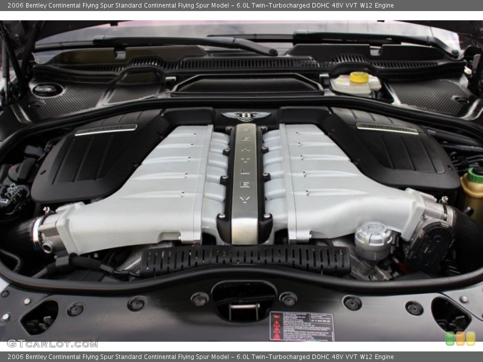 6.0L Twin-Turbocharged DOHC 48V VVT W12 Engine for the 2006 Bentley Continental Flying Spur #73080922