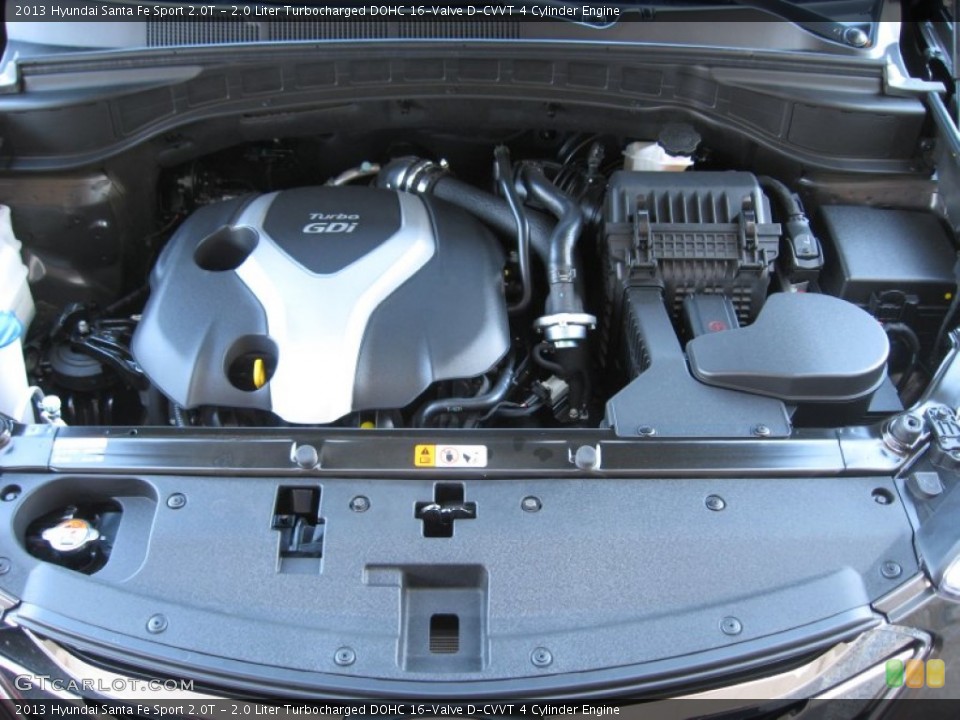 2.0 Liter Turbocharged DOHC 16-Valve D-CVVT 4 Cylinder Engine for the 2013 Hyundai Santa Fe #73148934