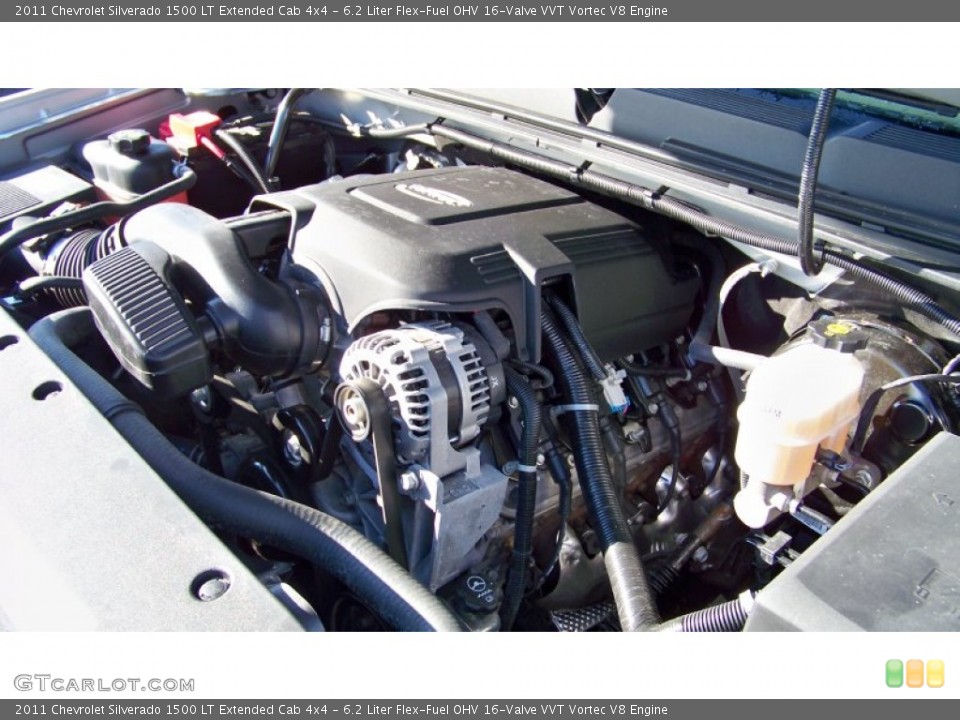 6.2 Liter Flex-Fuel OHV 16-Valve VVT Vortec V8 Engine for the 2011 Chevrolet Silverado 1500 #73198203