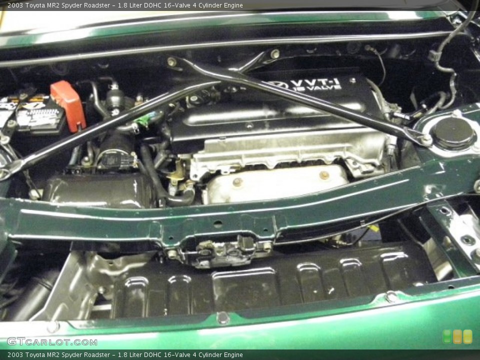 1.8 Liter DOHC 16-Valve 4 Cylinder 2003 Toyota MR2 Spyder Engine