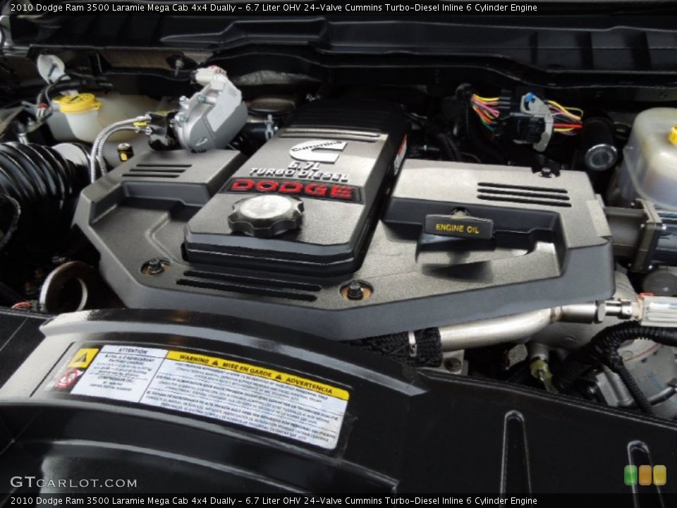 6.7 Liter OHV 24-Valve Cummins Turbo-Diesel Inline 6 Cylinder Engine for the 2010 Dodge Ram 3500 #73246695