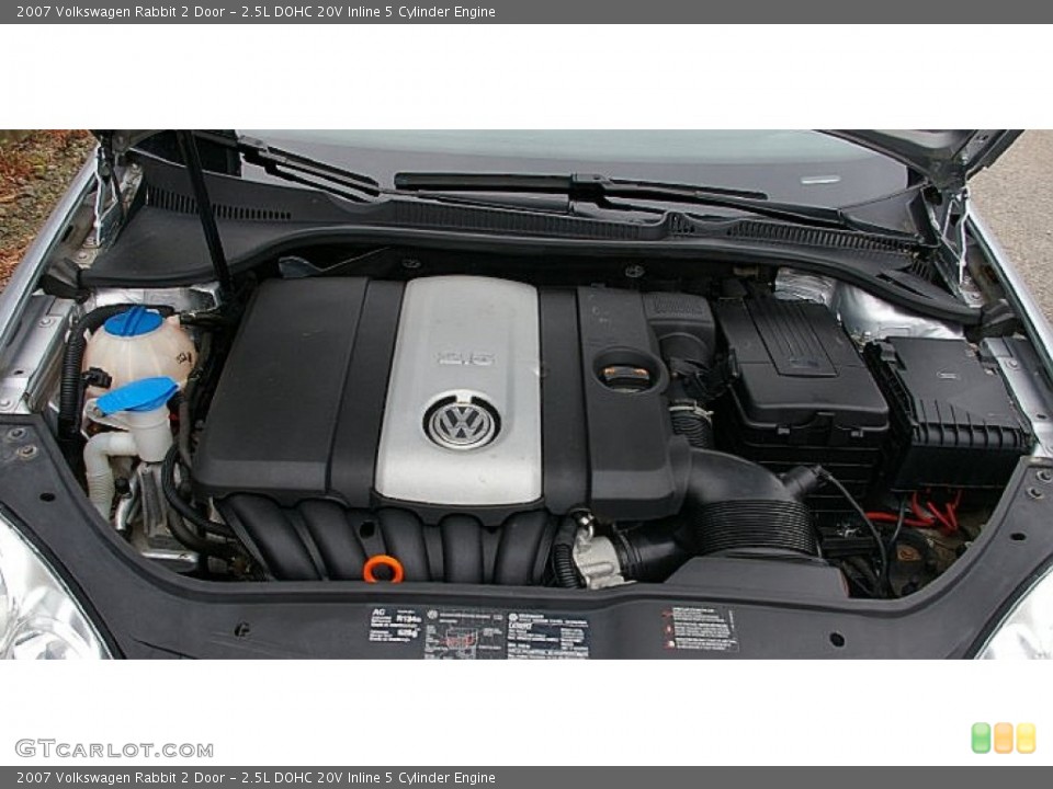 2.5L DOHC 20V Inline 5 Cylinder 2007 Volkswagen Rabbit Engine