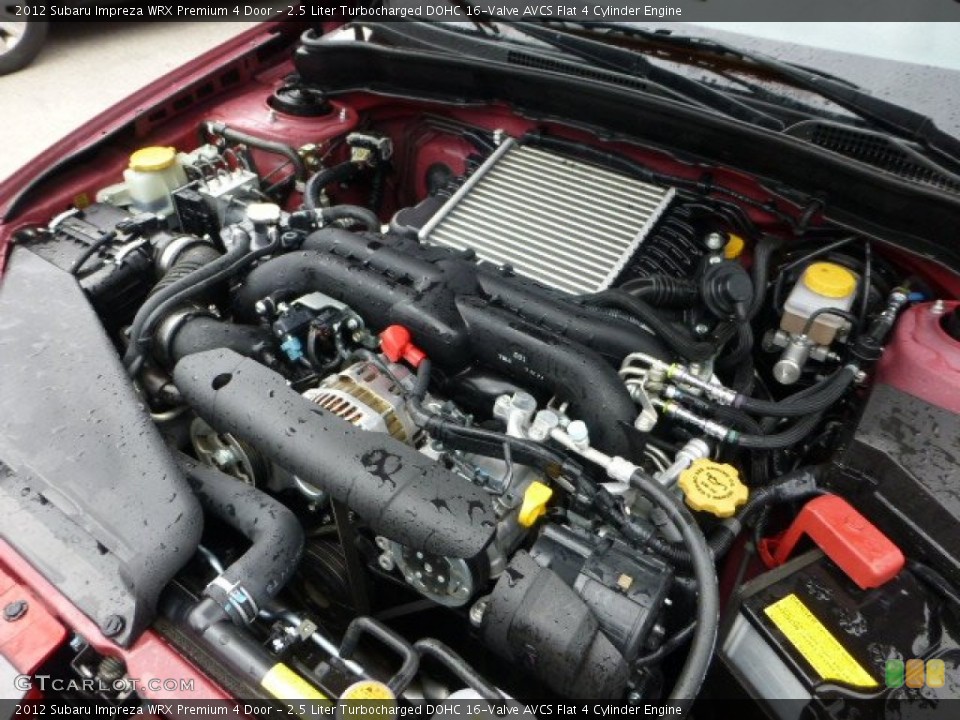 2.5 Liter Turbocharged DOHC 16-Valve AVCS Flat 4 Cylinder Engine for the 2012 Subaru Impreza #73272321
