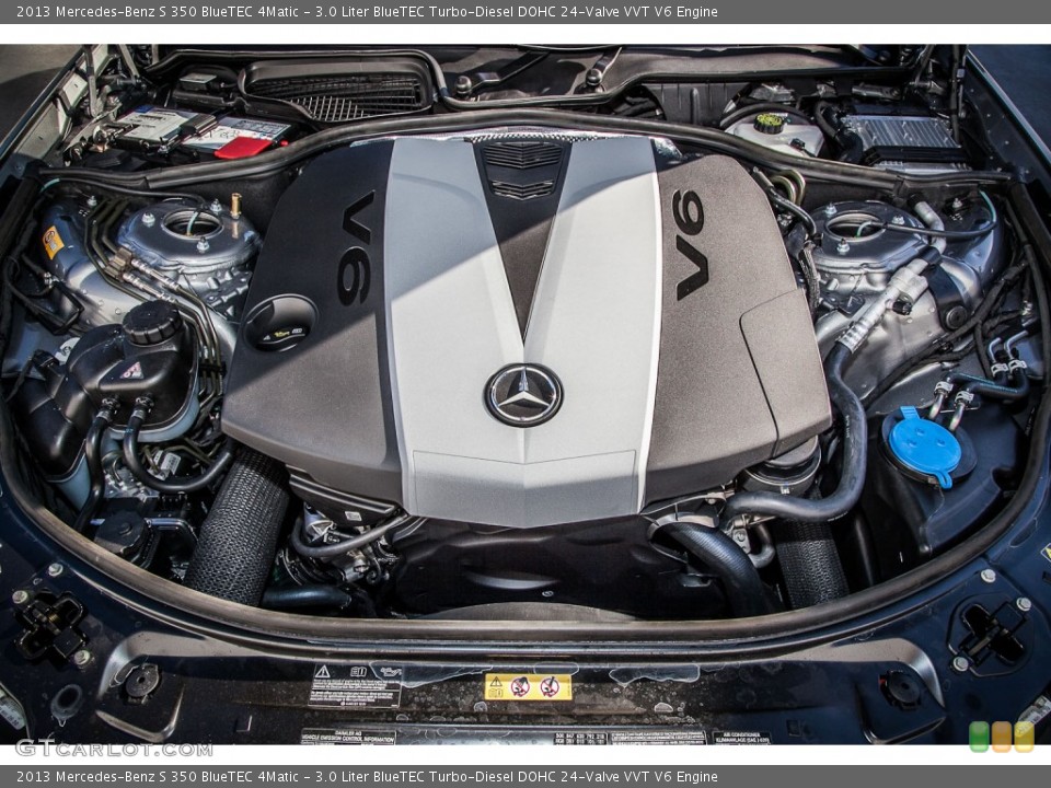 3.0 Liter BlueTEC Turbo-Diesel DOHC 24-Valve VVT V6 Engine for the 2013 Mercedes-Benz S #73285494
