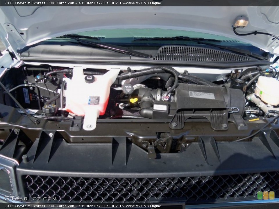4.8 Liter Flex-Fuel OHV 16-Valve VVT V8 2013 Chevrolet Express Engine