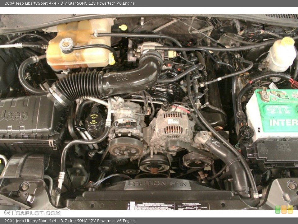 3.7 Liter SOHC 12V Powertech V6 Engine for the 2004 Jeep Liberty #73302393