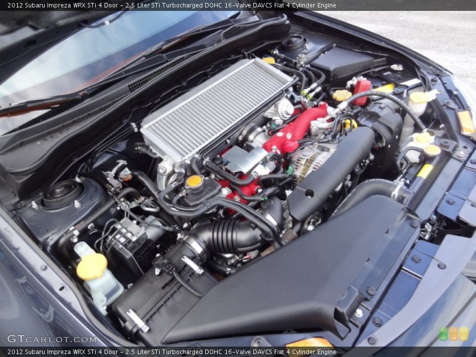 2.5 Liter STi Turbocharged DOHC 16-Valve DAVCS Flat 4 Cylinder Engine for the 2012 Subaru Impreza #73341626