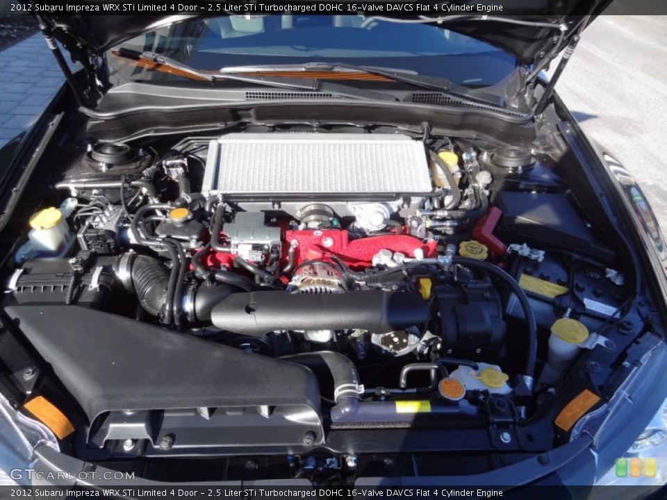 2.5 Liter STi Turbocharged DOHC 16-Valve DAVCS Flat 4 Cylinder Engine for the 2012 Subaru Impreza #73350050