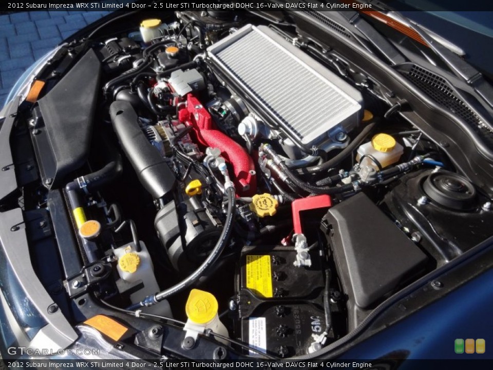 2.5 Liter STi Turbocharged DOHC 16-Valve DAVCS Flat 4 Cylinder Engine for the 2012 Subaru Impreza #73350073