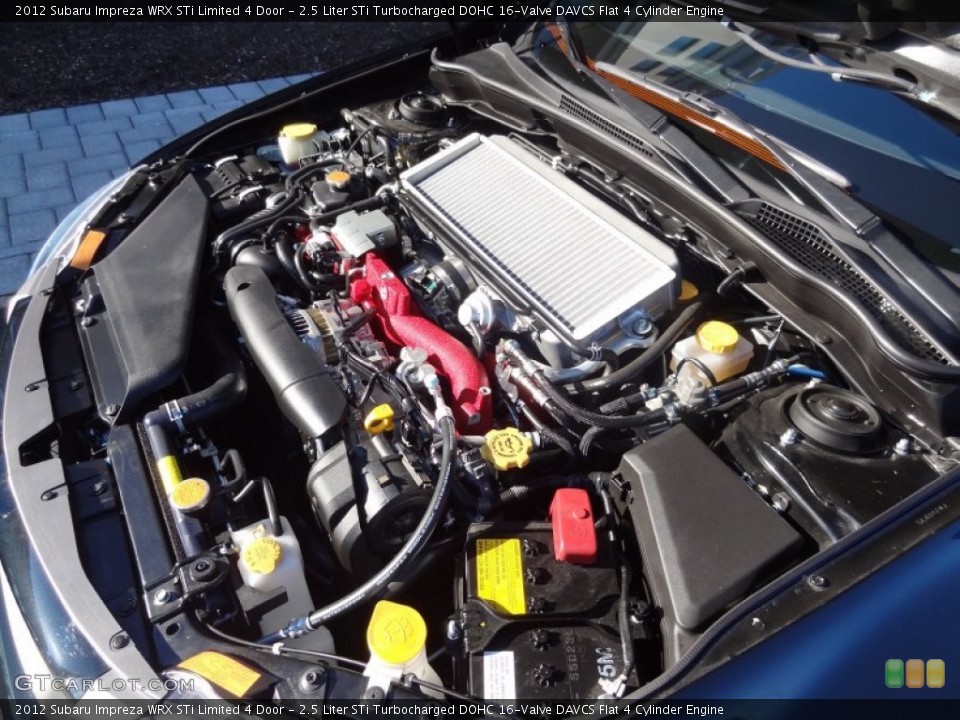2.5 Liter STi Turbocharged DOHC 16-Valve DAVCS Flat 4 Cylinder Engine for the 2012 Subaru Impreza #73350099