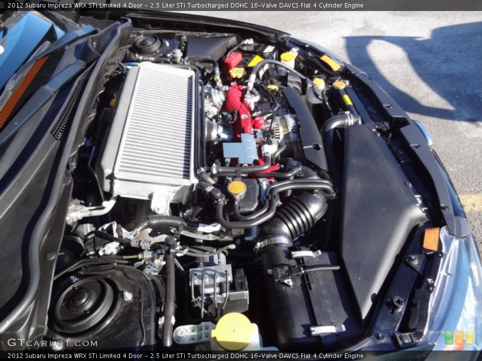 2.5 Liter STi Turbocharged DOHC 16-Valve DAVCS Flat 4 Cylinder Engine for the 2012 Subaru Impreza #73350135