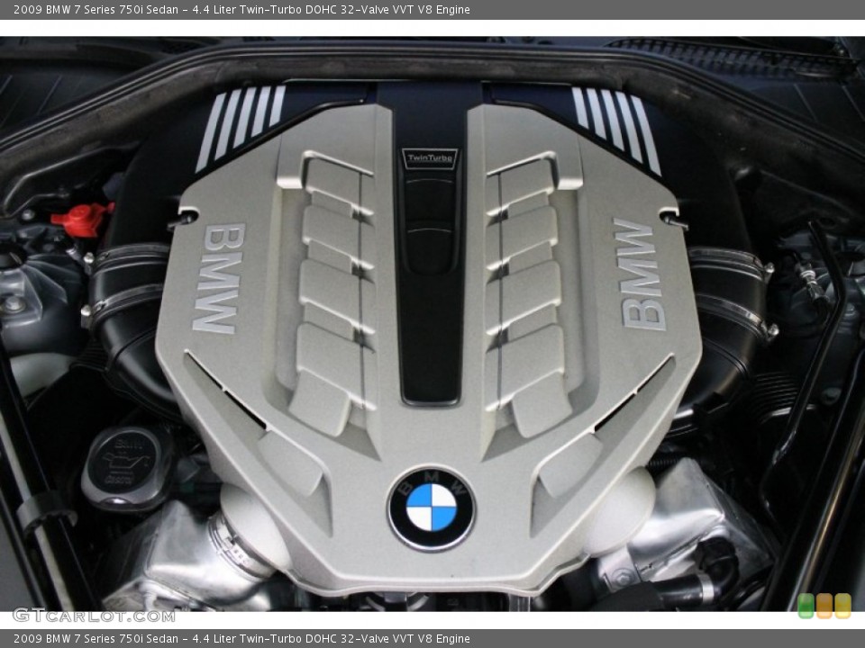4.4 Liter Twin-Turbo DOHC 32-Valve VVT V8 Engine for the 2009 BMW 7 Series #73355354