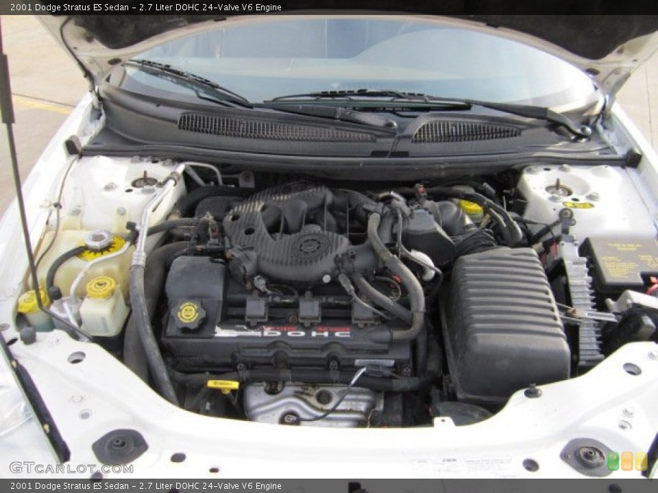 2.7 Liter DOHC 24-Valve V6 2001 Dodge Stratus Engine