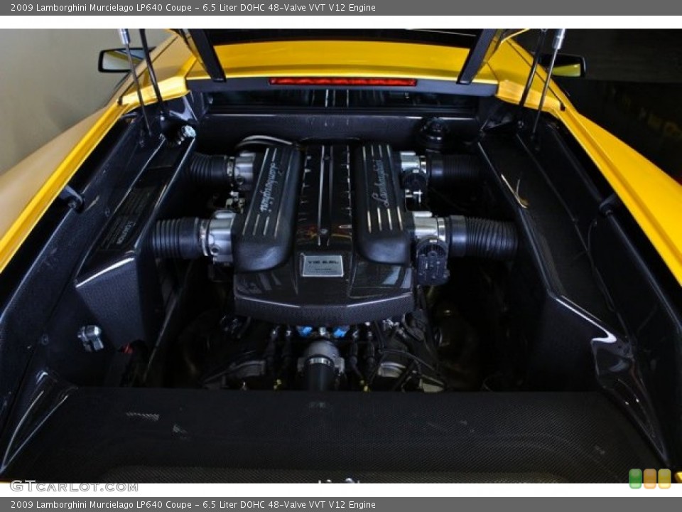 6.5 Liter DOHC 48-Valve VVT V12 2009 Lamborghini Murcielago Engine