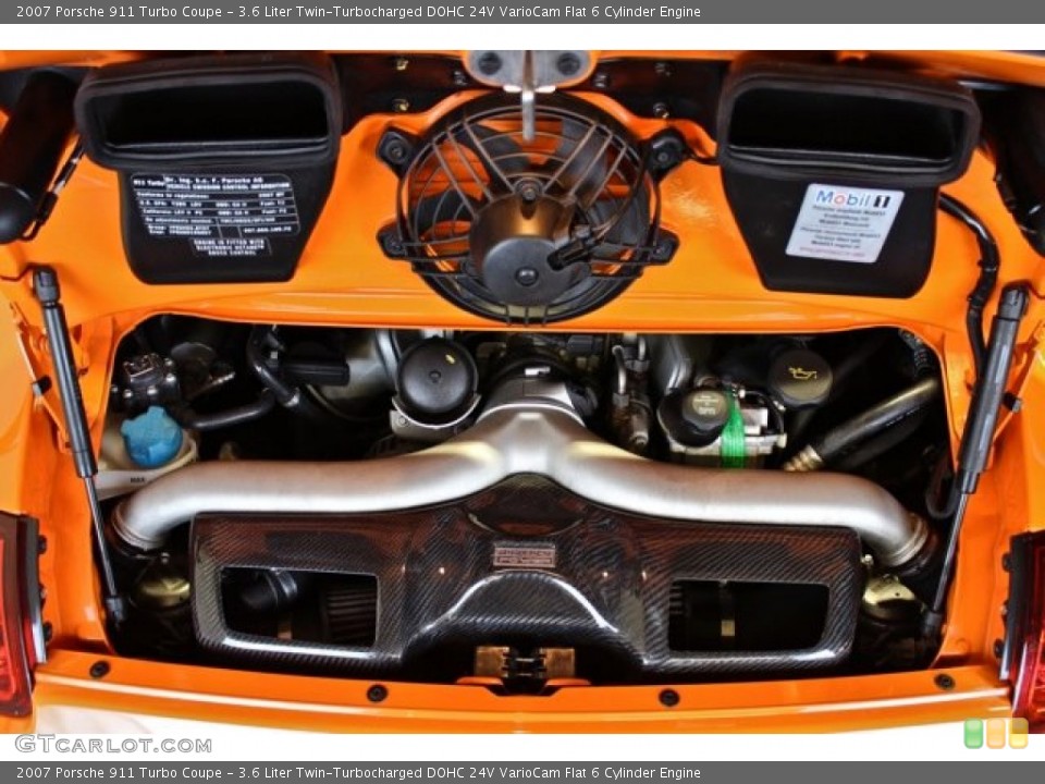 3.6 Liter Twin-Turbocharged DOHC 24V VarioCam Flat 6 Cylinder Engine for the 2007 Porsche 911 #73370063