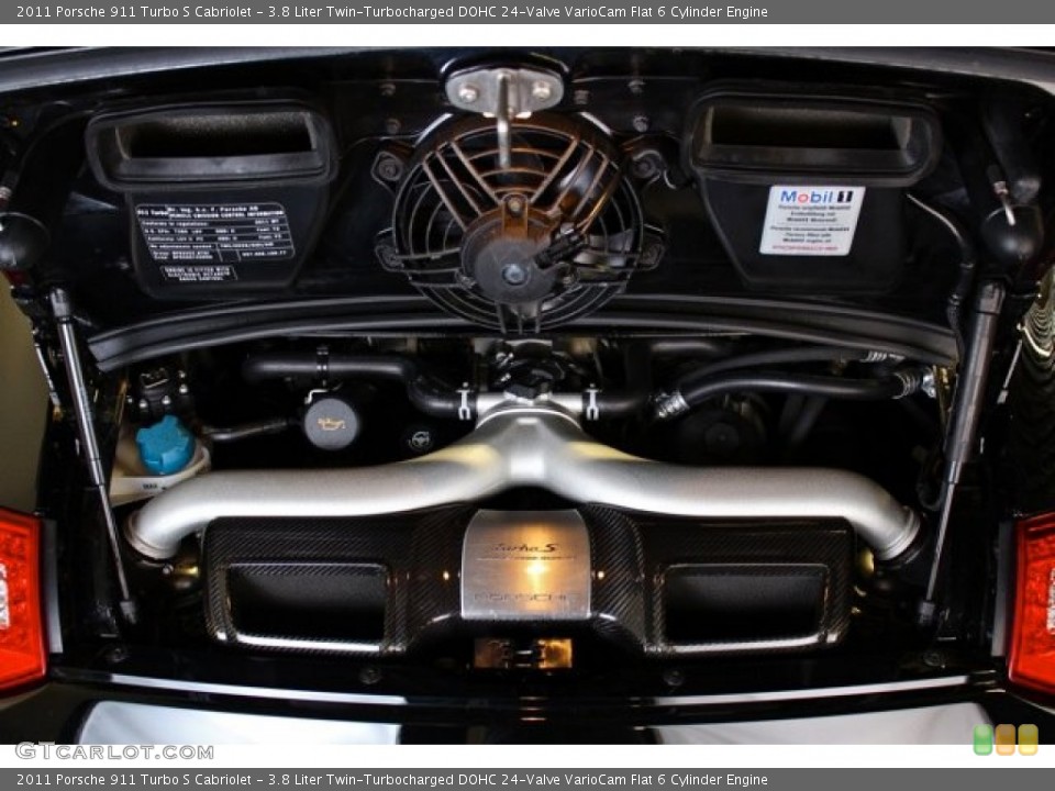 3.8 Liter Twin-Turbocharged DOHC 24-Valve VarioCam Flat 6 Cylinder Engine for the 2011 Porsche 911 #73371875
