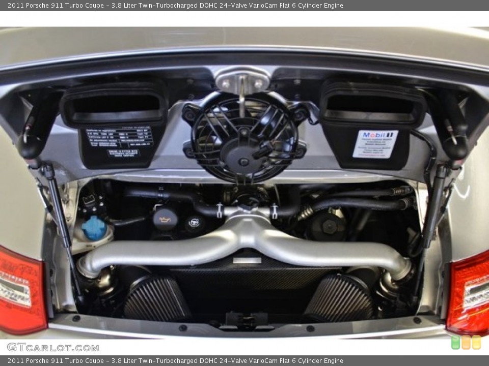 3.8 Liter Twin-Turbocharged DOHC 24-Valve VarioCam Flat 6 Cylinder Engine for the 2011 Porsche 911 #73372223