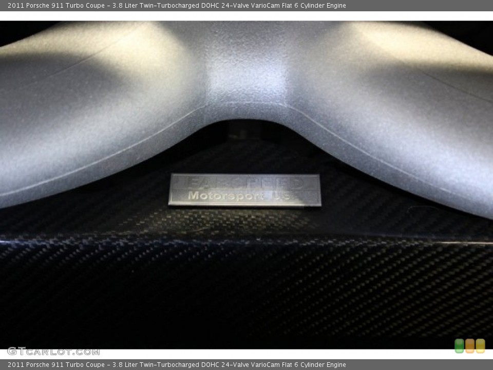 3.8 Liter Twin-Turbocharged DOHC 24-Valve VarioCam Flat 6 Cylinder Engine for the 2011 Porsche 911 #73372237