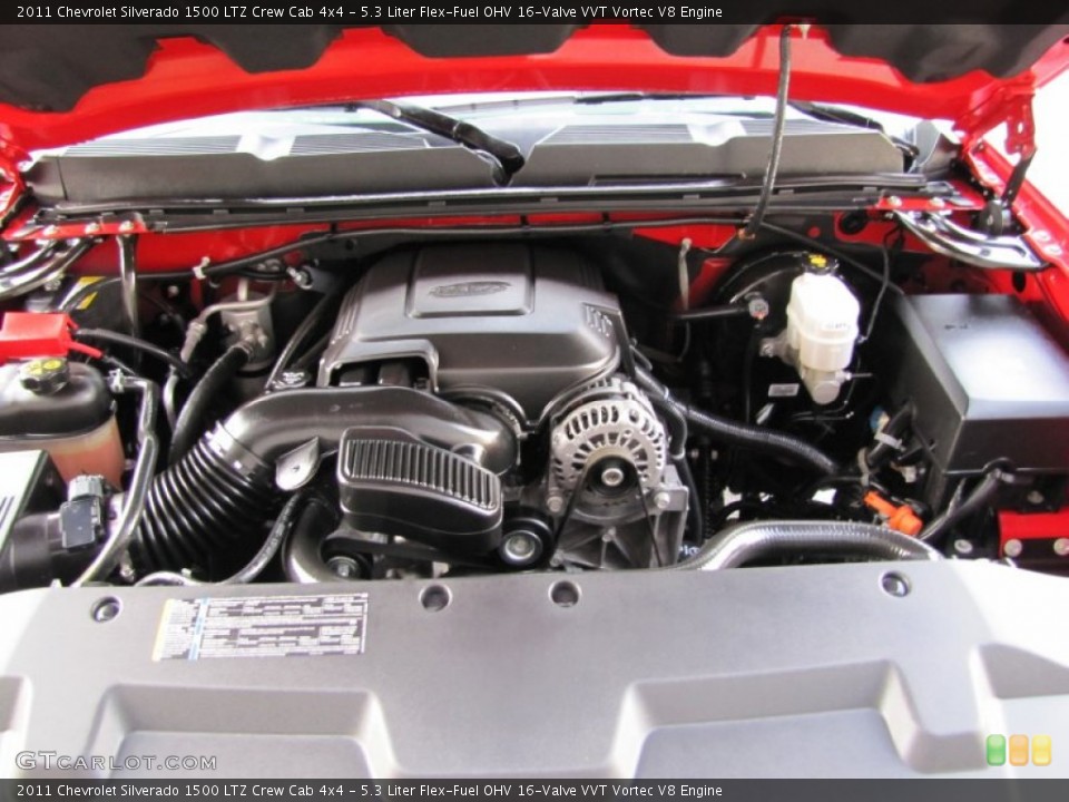 5.3 Liter Flex-Fuel OHV 16-Valve VVT Vortec V8 Engine for the 2011 Chevrolet Silverado 1500 #73377540