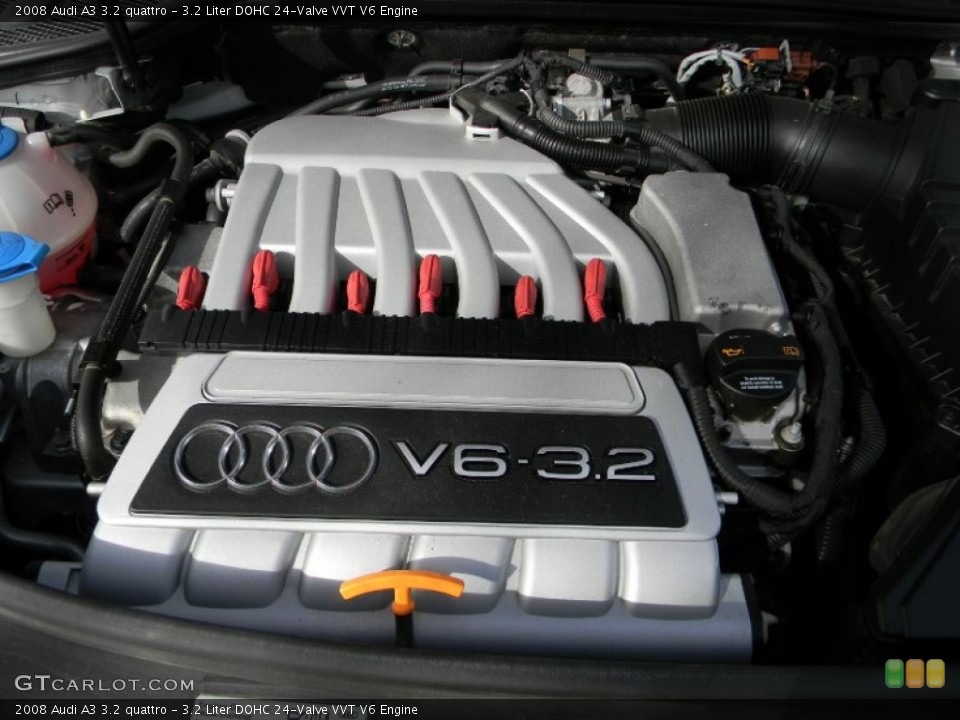 3.2 Liter DOHC 24-Valve VVT V6 2008 Audi A3 Engine